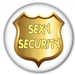 Sexy Security Costume Button Halloween Costume